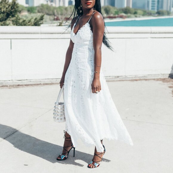 Polo Ralph Lauren 100% Linen Eyelet Lace Maxi Dress Wedding Graduation Coastal - Picture 13 of 13